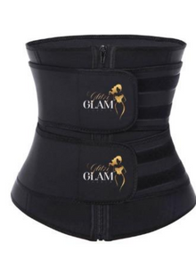 Glitzy Glam Double Belt Waist Workout Snatcher